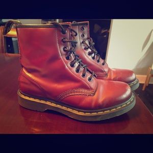 Maroon Dr. Marten Boots
